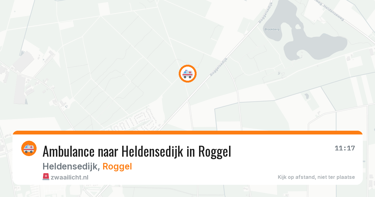 Ambulance naar Heldensedijk in Roggel — 4 aug 2026