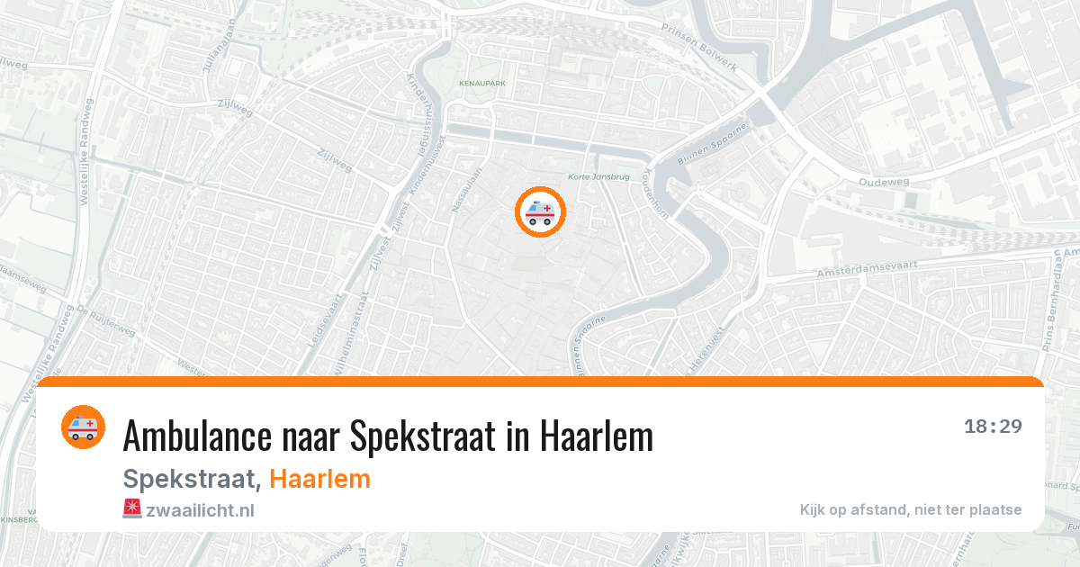 Ambulance naar Spekstraat in Haarlem — 4 apr 2026