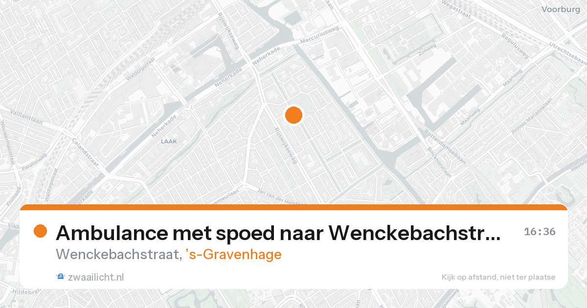 Ambulance met spoed naar Wenckebachstraat in 's-Gravenhage — 13 apr 2026