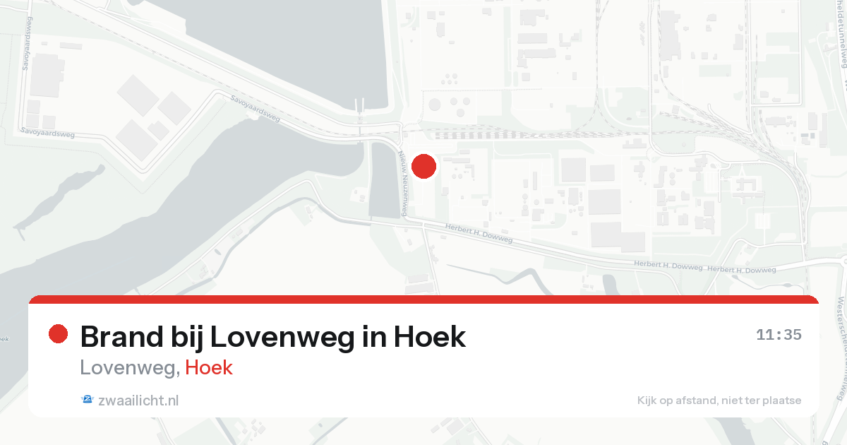 Brand bij Lovenweg in Hoek — 31 jan 2026