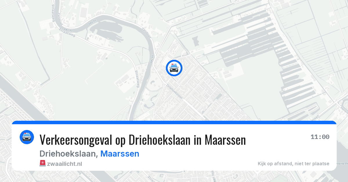 Verkeersongeval op Driehoekslaan in Maarssen — 18 mrt 2026