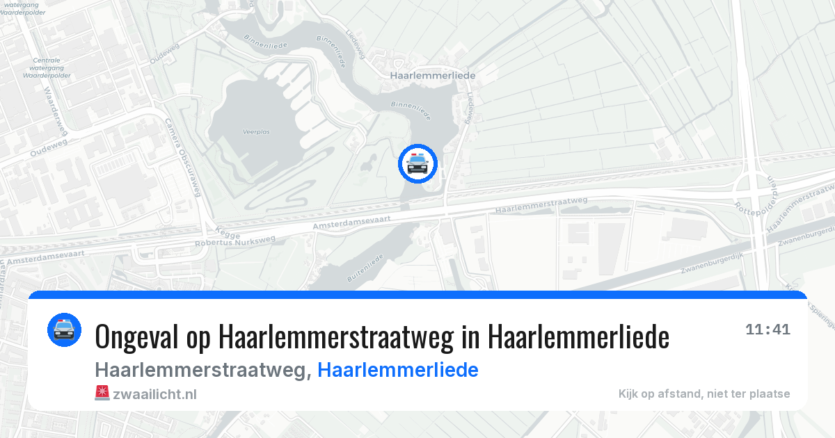 Ongeval op Haarlemmerstraatweg in Haarlemmerliede — 1 aug 2026