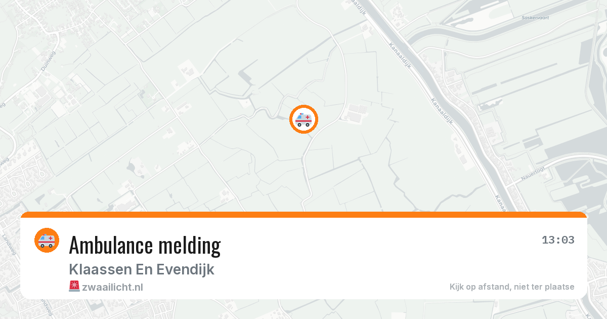 Ambulance melding — 24 mei 2026