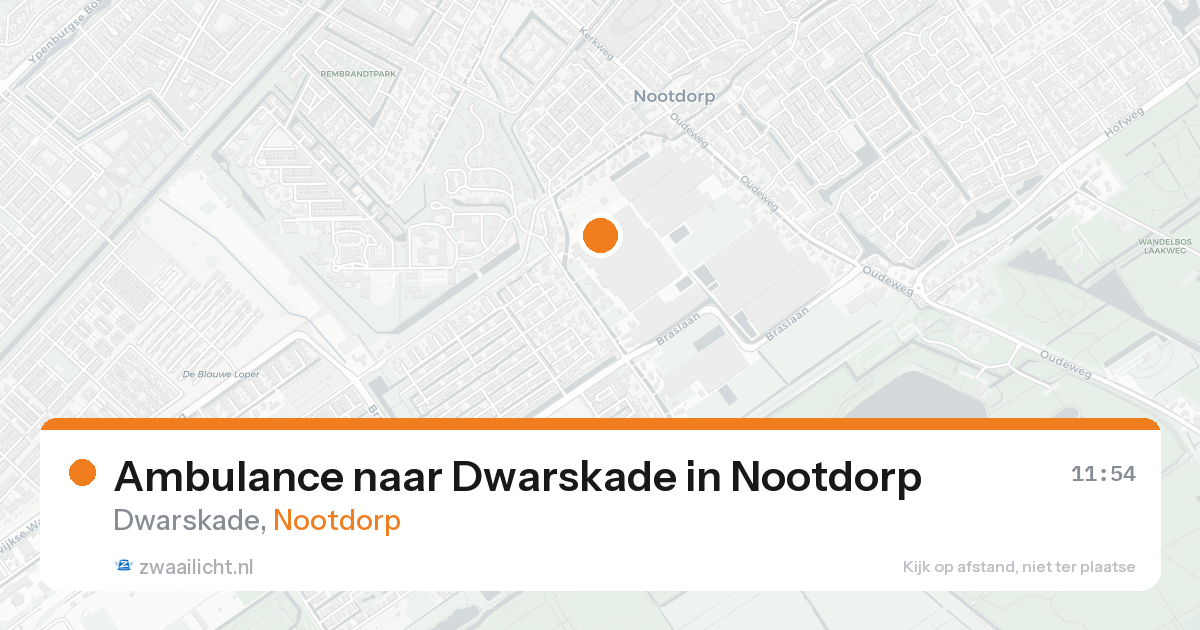 Ambulance naar Dwarskade in Nootdorp — 18 aug 2026