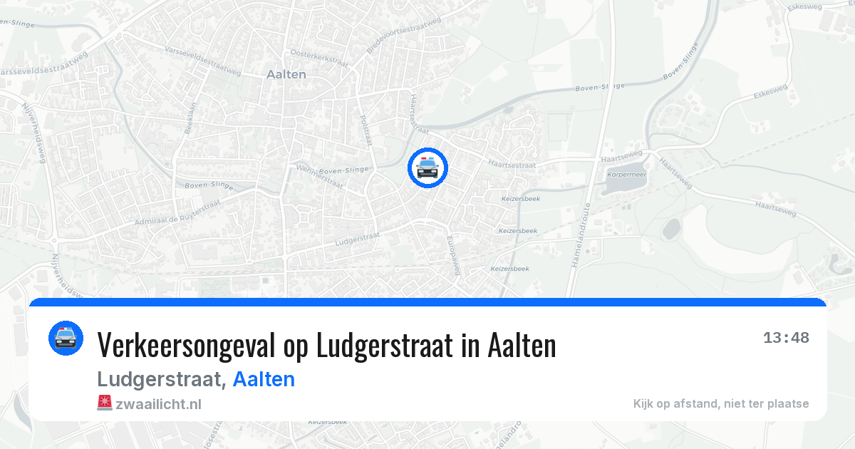 Verkeersongeval op Ludgerstraat in Aalten — 3 aug 2026