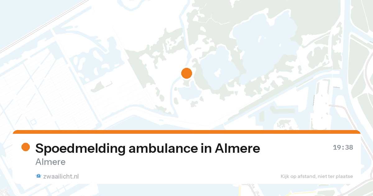Spoedmelding ambulance in Almere — 26 aug 2026