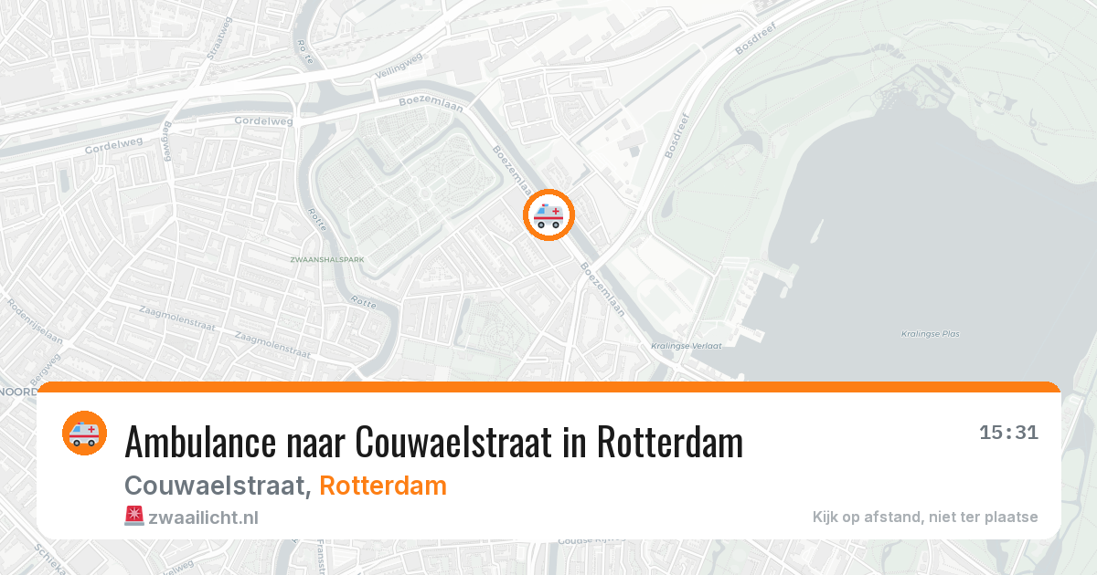 Ambulance naar Couwaelstraat in Rotterdam — 11 mei 2026