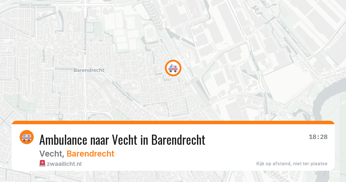Ambulance naar Vecht in Barendrecht — 3 apr 2026