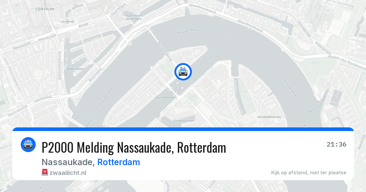 P2000 Melding Nassaukade, Rotterdam — 18 jun 2026