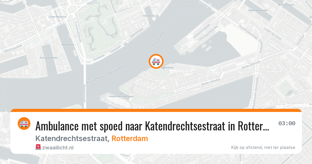 Ambulance met spoed naar Katendrechtsestraat in Rotterdam — 2 jul 2026