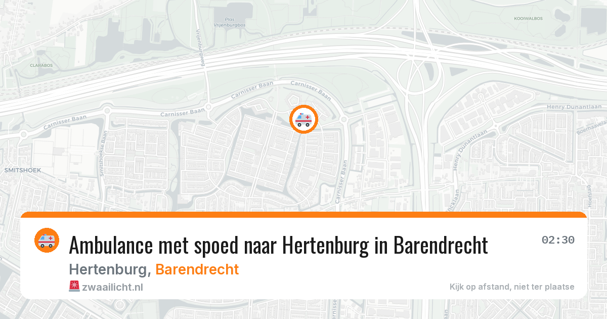 Ambulance met spoed naar Hertenburg in Barendrecht — 7 jun 2026