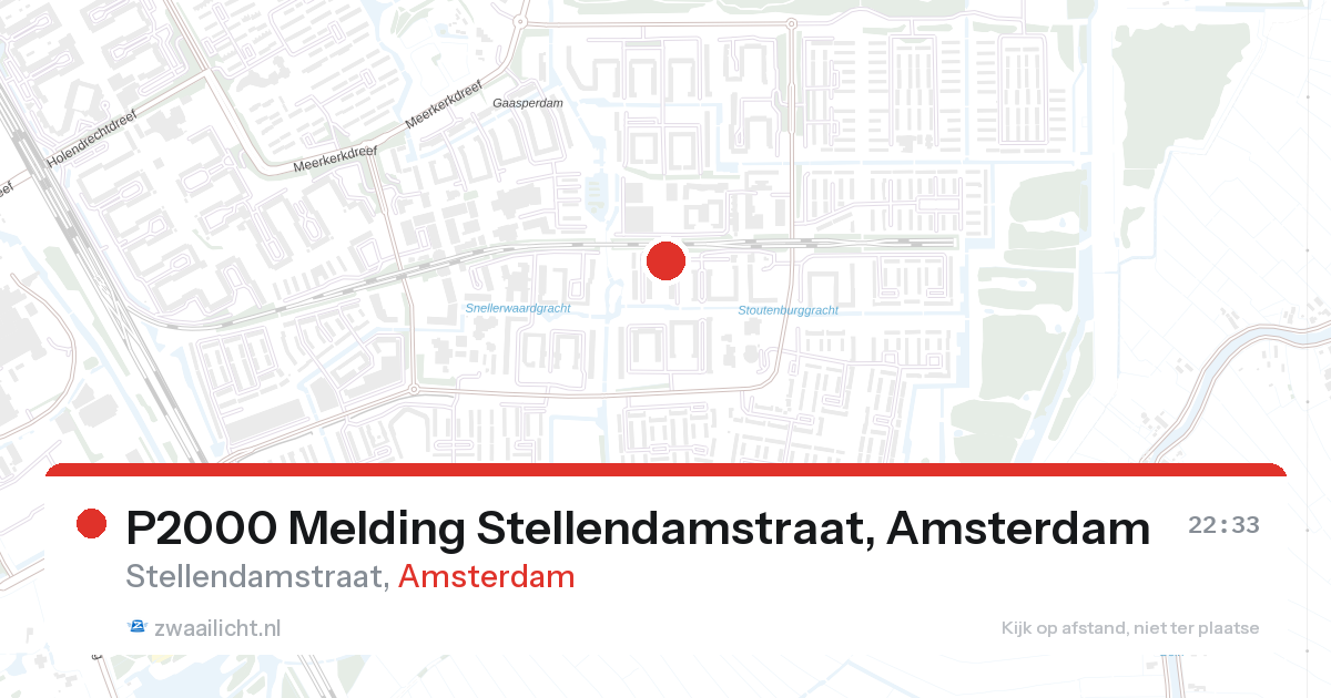 P2000 Melding Stellendamstraat, Amsterdam — 31 jan 2026