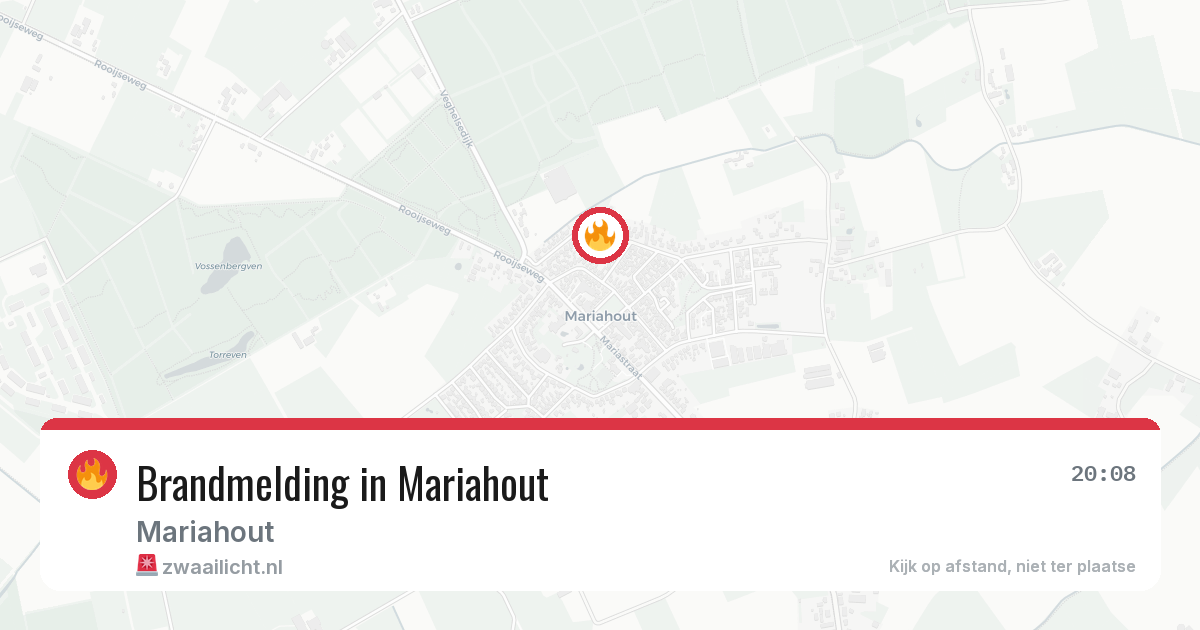 Brandmelding in Mariahout — 30 jun 2026