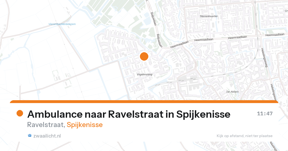 Ambulance naar Ravelstraat in Spijkenisse — 11 jun 2026