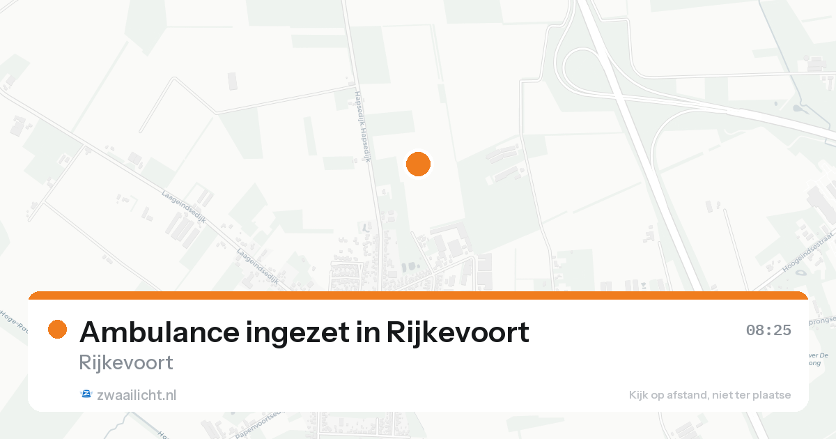 Ambulance ingezet in Rijkevoort — 16 aug 2026
