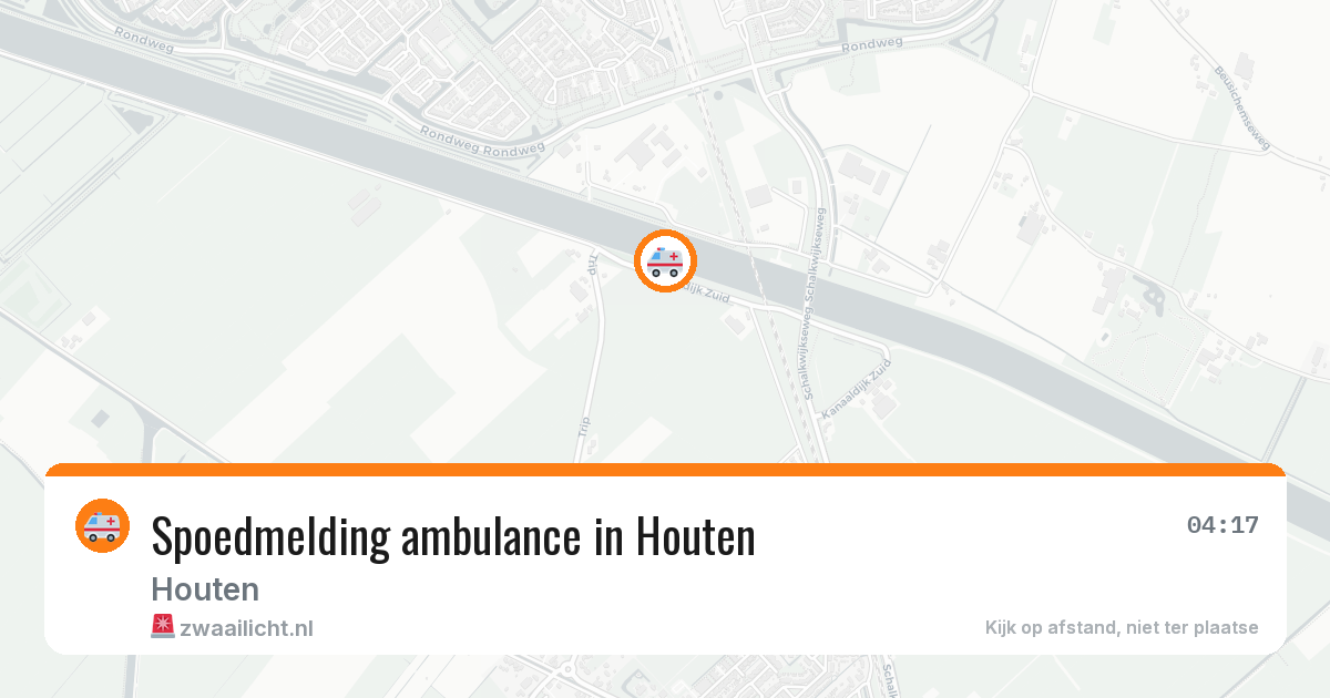 Spoedmelding ambulance in Houten — 12 aug 2026