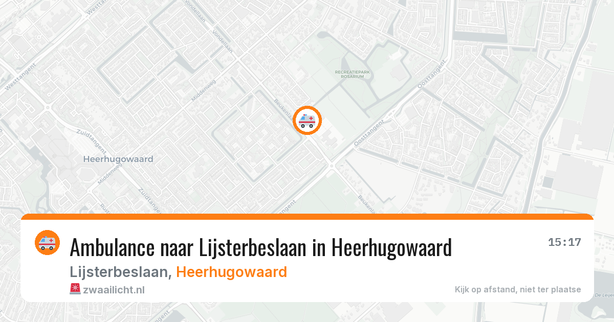 Ambulance naar Lijsterbeslaan in Heerhugowaard — 30 jun 2026