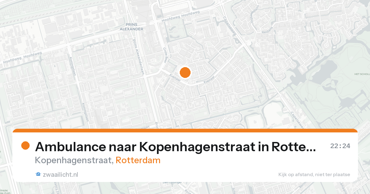 Ambulance naar Kopenhagenstraat in Rotterdam — 19 aug 2026
