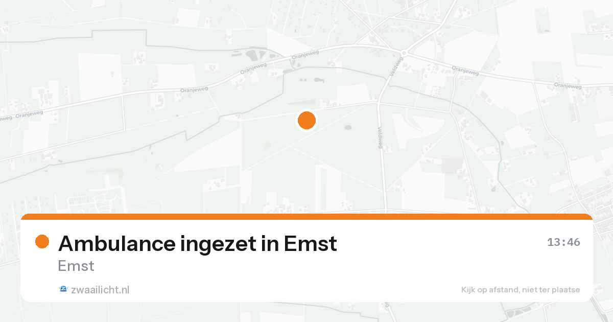 Ambulance ingezet in Emst — 15 aug 2026
