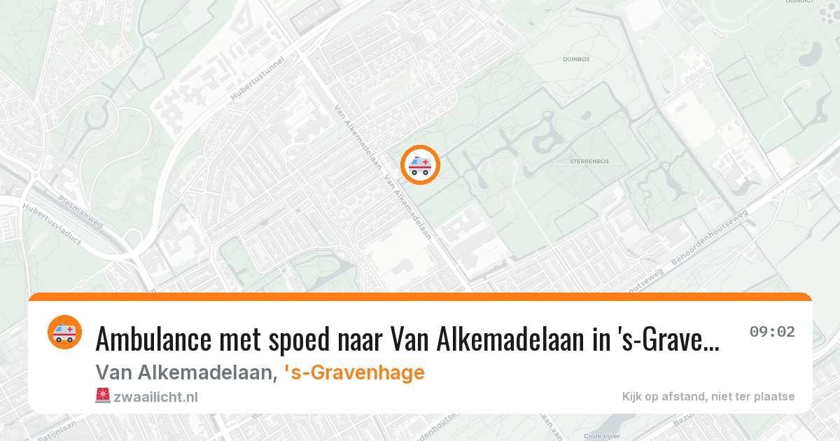 Ambulance met spoed naar Van Alkemadelaan in 's-Gravenhage — 12 apr 2026
