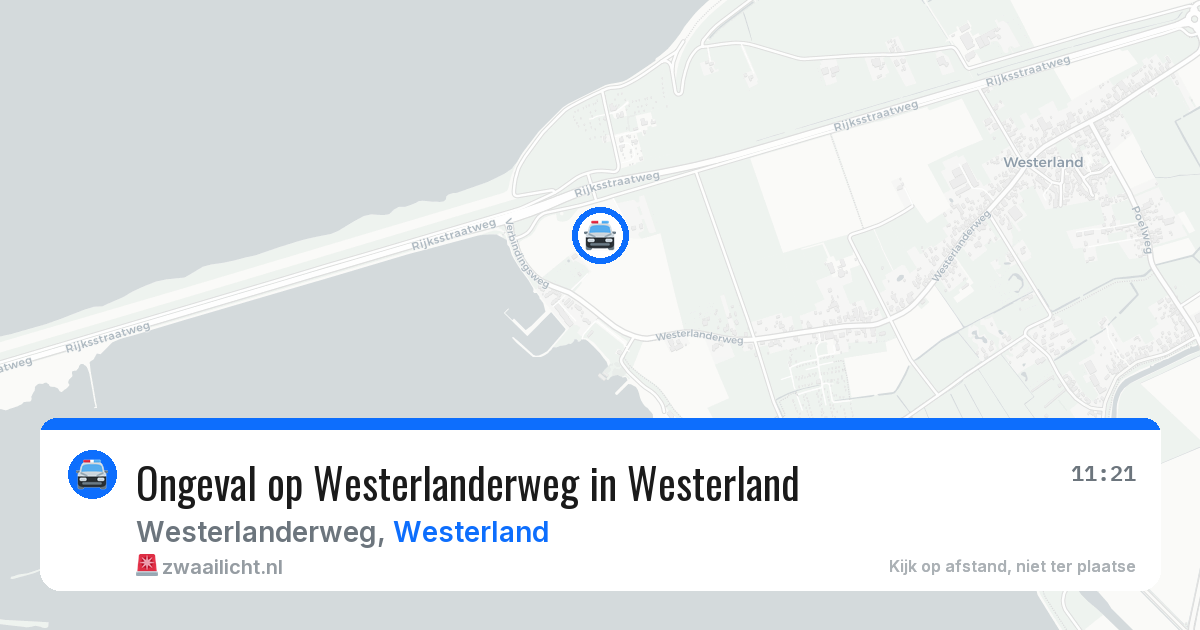 Ongeval op Westerlanderweg in Westerland — 20 jul 2026