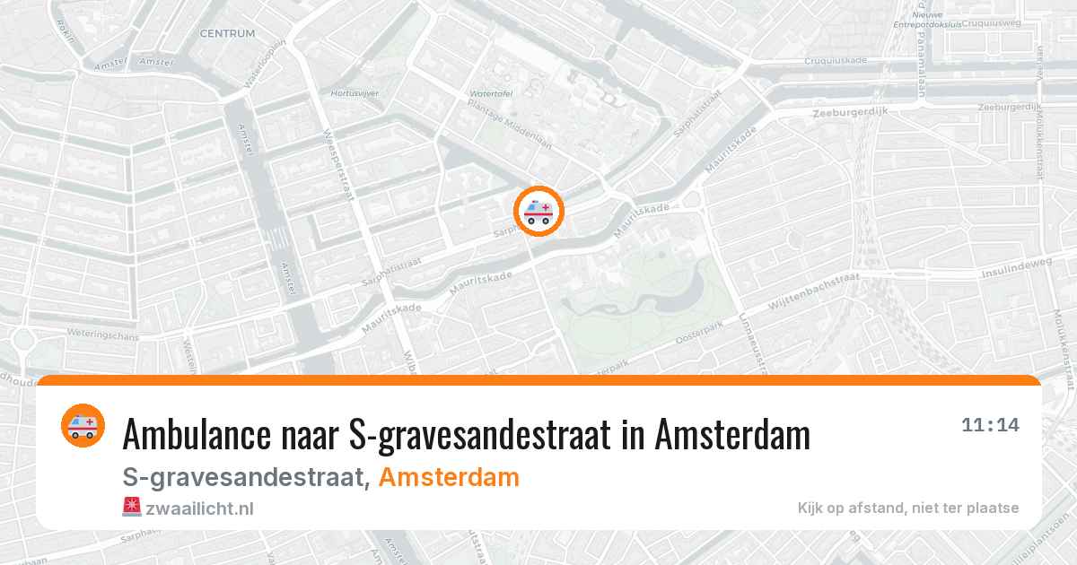 Ambulance naar S-gravesandestraat in Amsterdam — 30 jun 2026