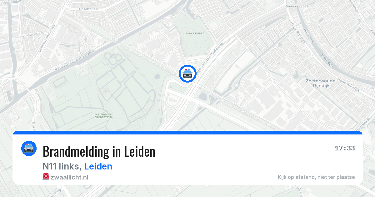 Brandmelding in Leiden — 11 aug 2026