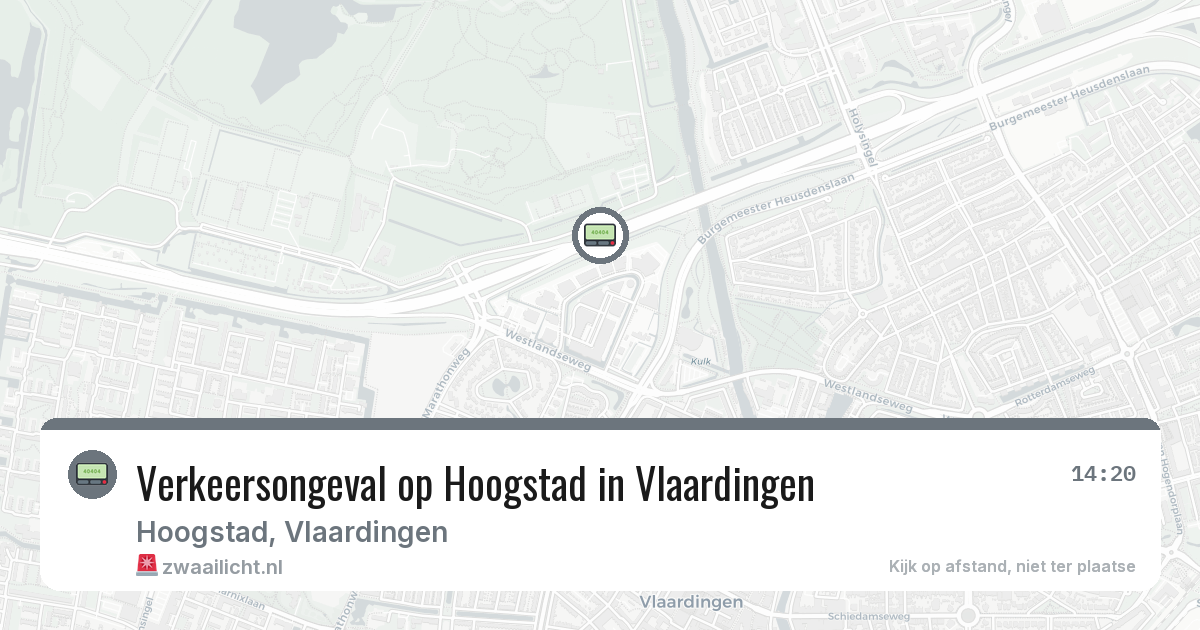 Verkeersongeval op Hoogstad in Vlaardingen — 4 mrt 2026