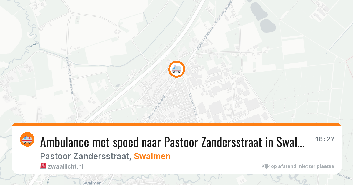 Ambulance met spoed naar Pastoor Zandersstraat in Swalmen — 8 jul 2026