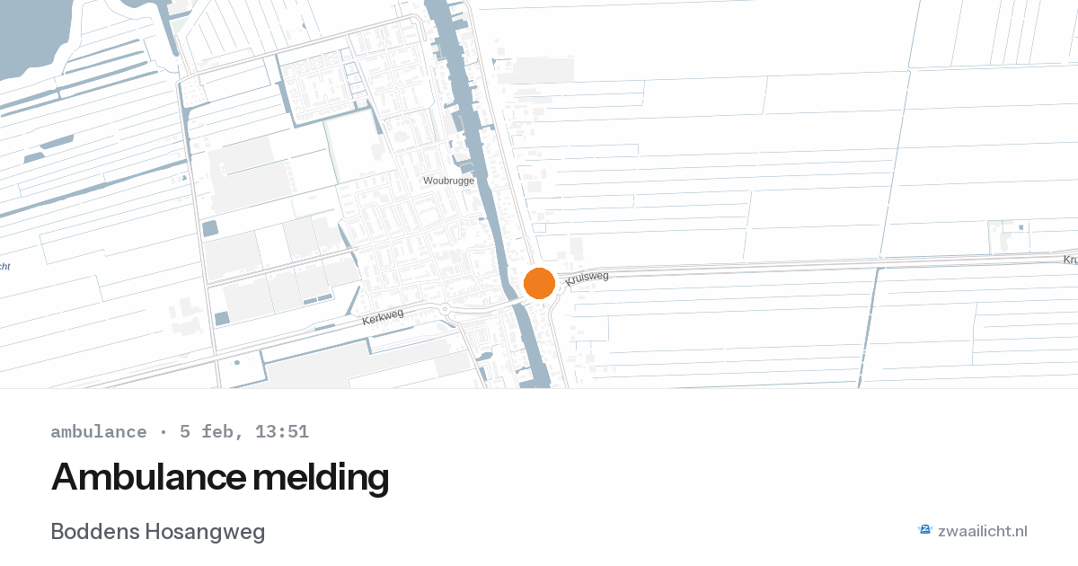 Ambulance melding — 5 feb 2026