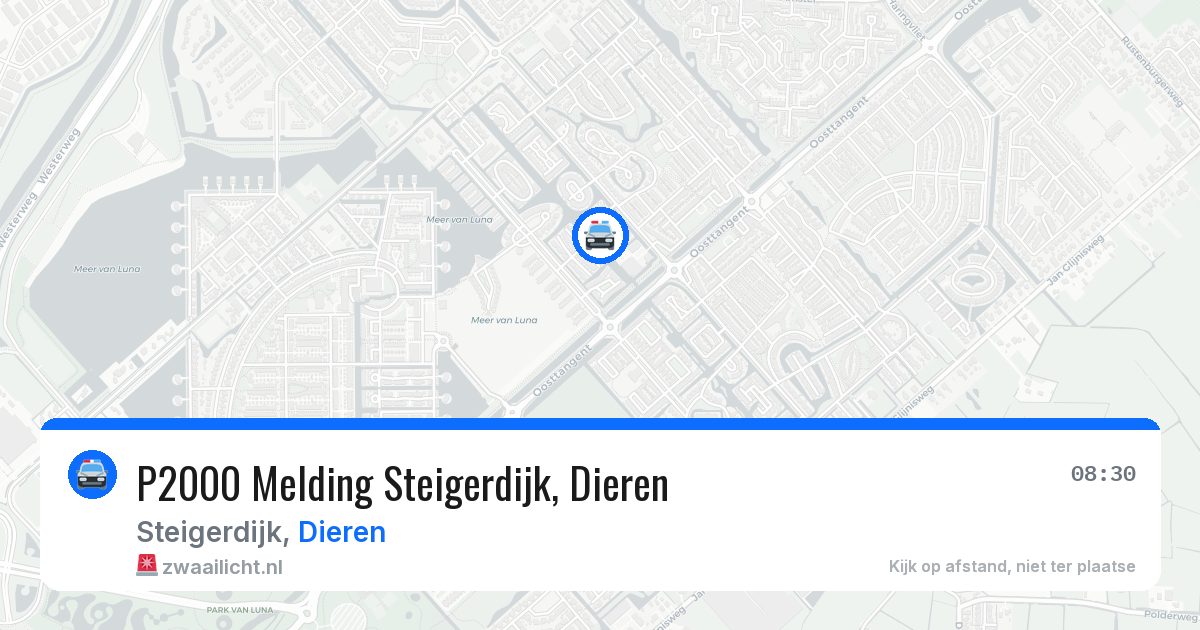 P2000 Melding Steigerdijk, Dieren — 1 aug 2026