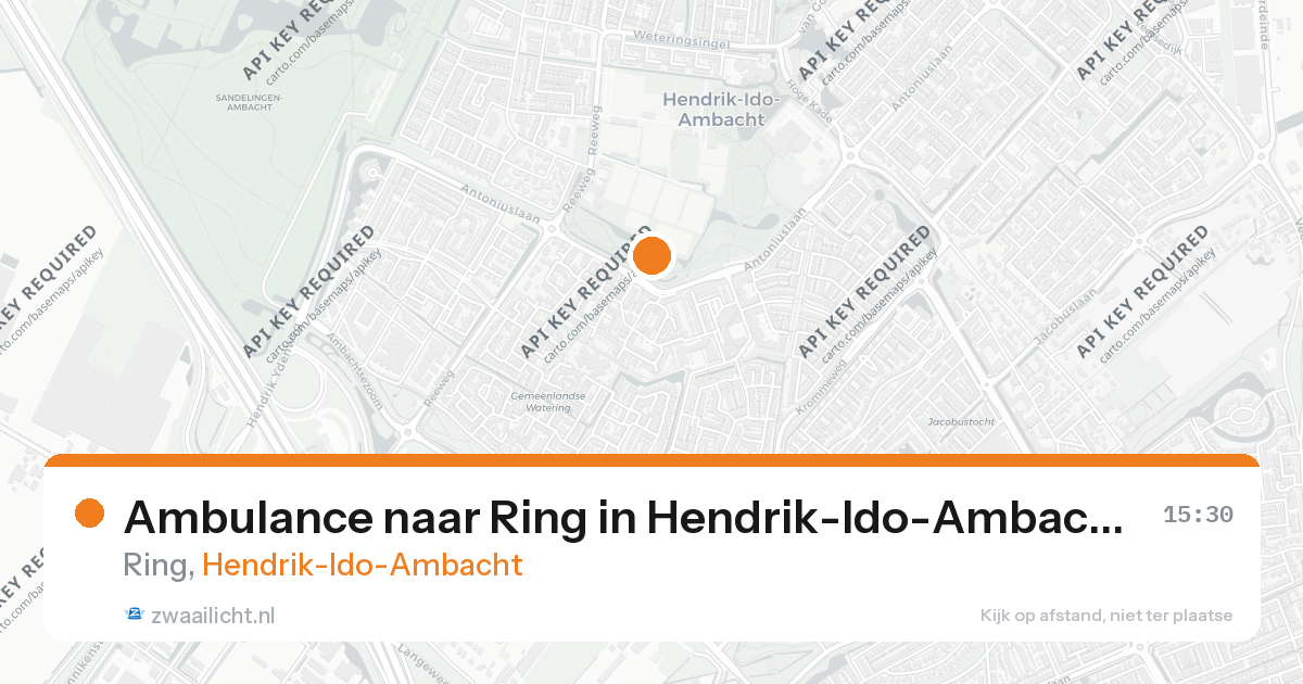 Ambulance naar Ring in Hendrik-Ido-Ambacht — 26 aug 2026