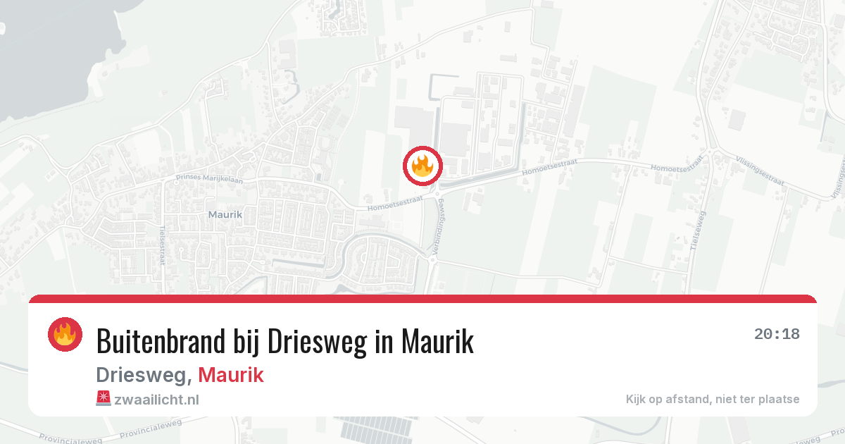 Buitenbrand bij Driesweg in Maurik — 14 jun 2026
