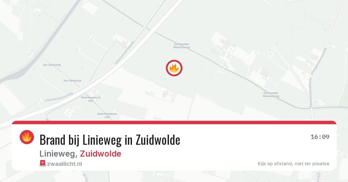Brand bij Linieweg in Zuidwolde — 20 mei 2026