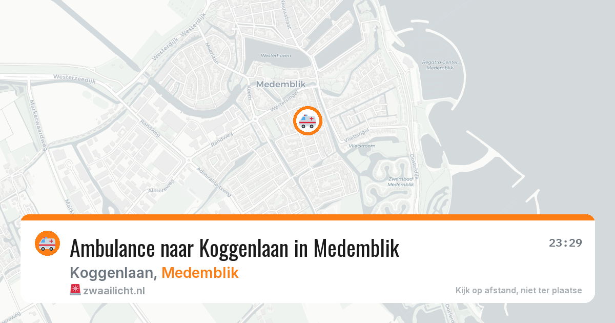 Ambulance naar Koggenlaan in Medemblik — 4 aug 2026