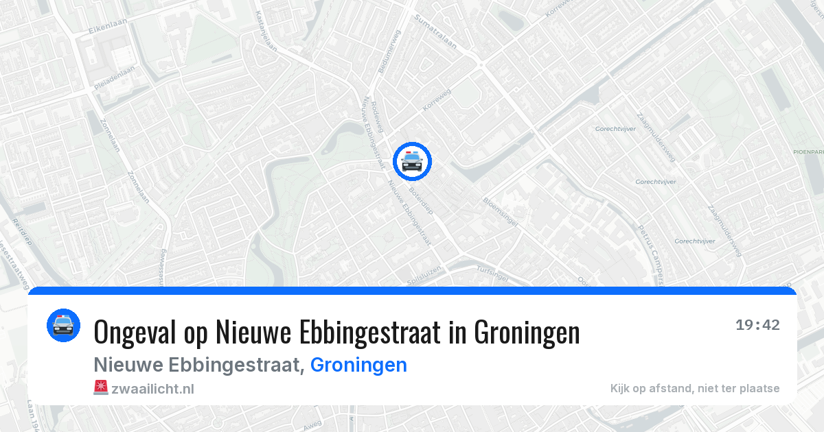 Ongeval op Nieuwe Ebbingestraat in Groningen — 27 jun 2026