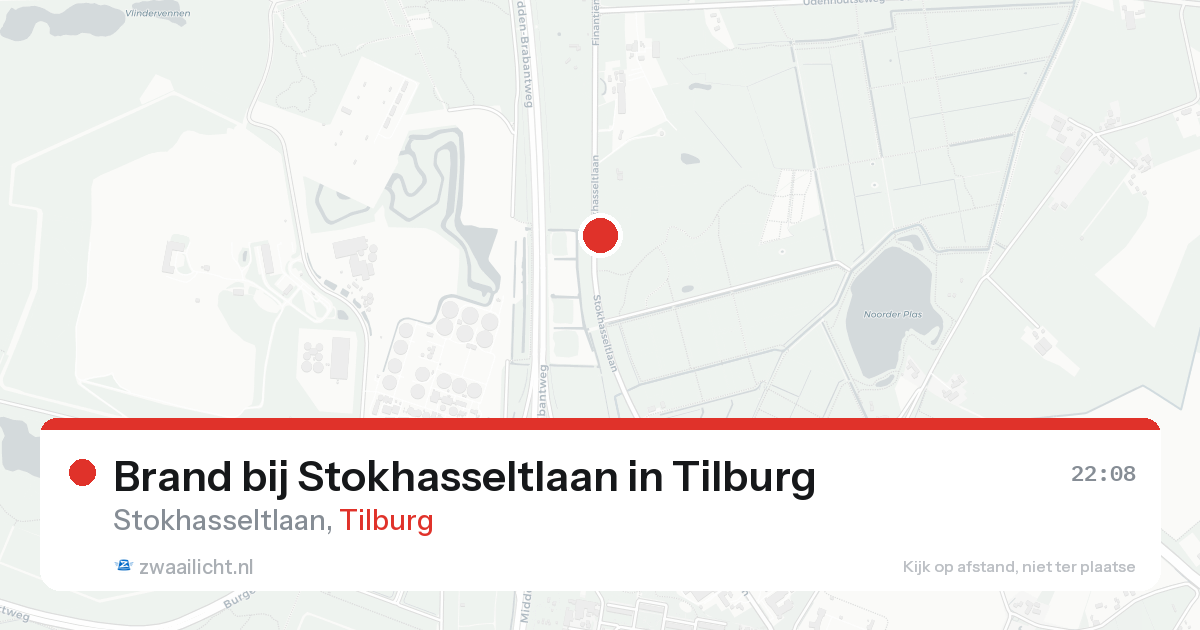 Brand bij Stokhasseltlaan in Tilburg — 30 jan 2026
