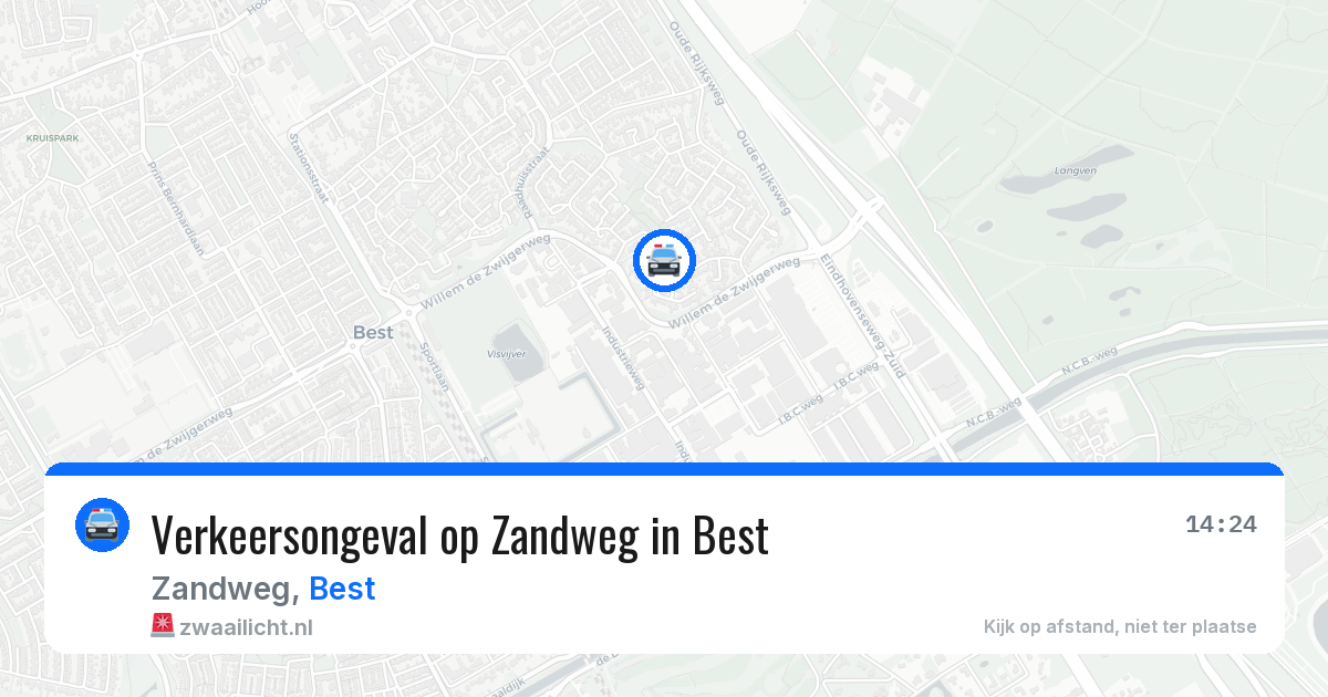 Verkeersongeval op Zandweg in Best — 27 mrt 2026