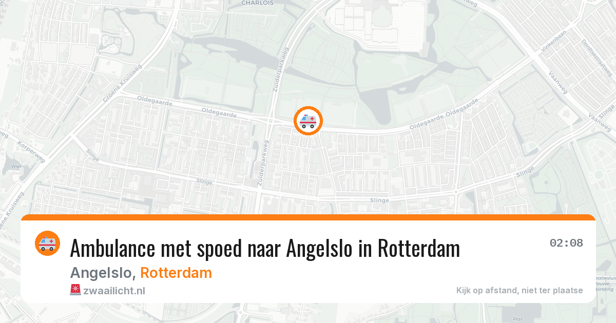 Ambulance met spoed naar Angelslo in Rotterdam — 6 jul 2026