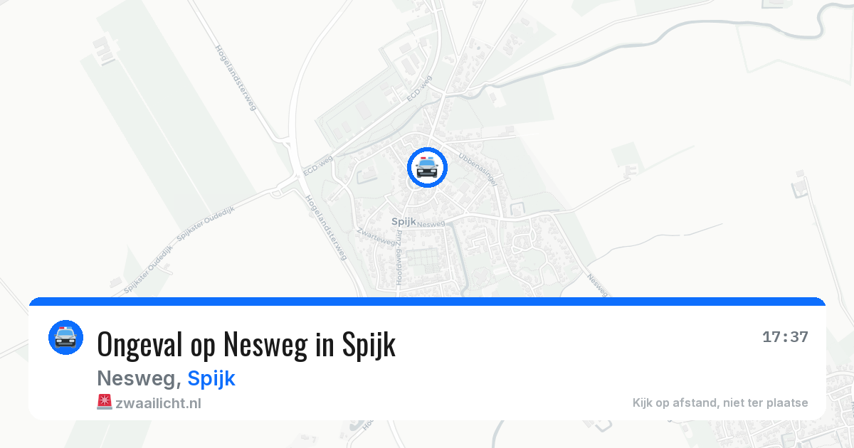 Ongeval op Nesweg in Spijk — 2 mei 2026