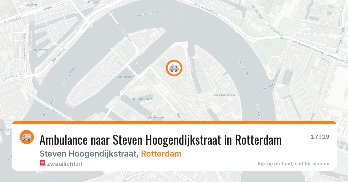 Ambulance naar Steven Hoogendijkstraat in Rotterdam — 10 mrt 2026
