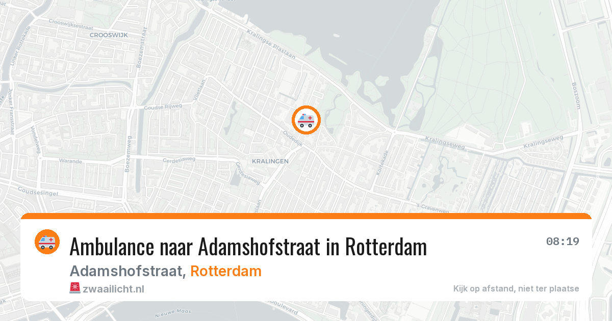 Ambulance naar Adamshofstraat in Rotterdam — 29 jan 2026