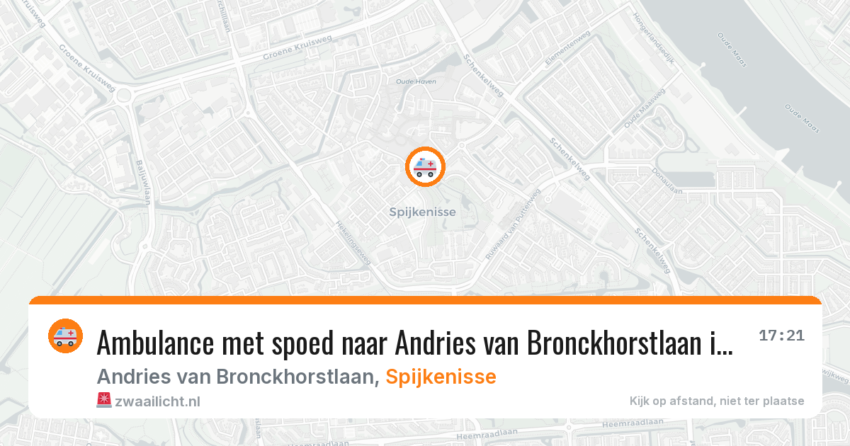 Ambulance met spoed naar Andries van Bronckhorstlaan in Spijkenisse — 27 jun 2026