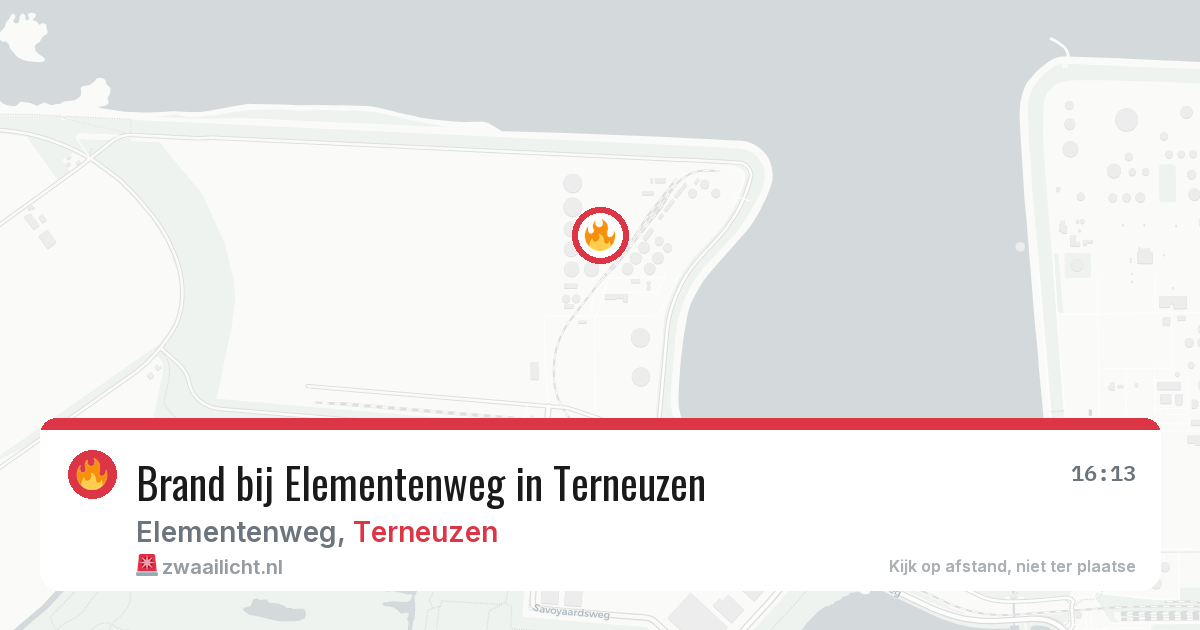 Brand bij Elementenweg in Terneuzen — 16 jun 2026