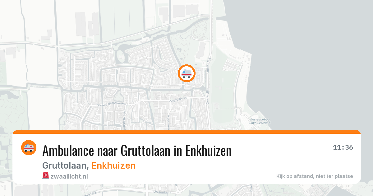 Ambulance naar Gruttolaan in Enkhuizen — 4 jul 2026