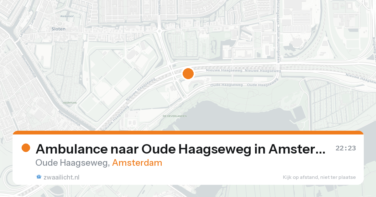 Ambulance naar Oude Haagseweg in Amsterdam — 17 aug 2026