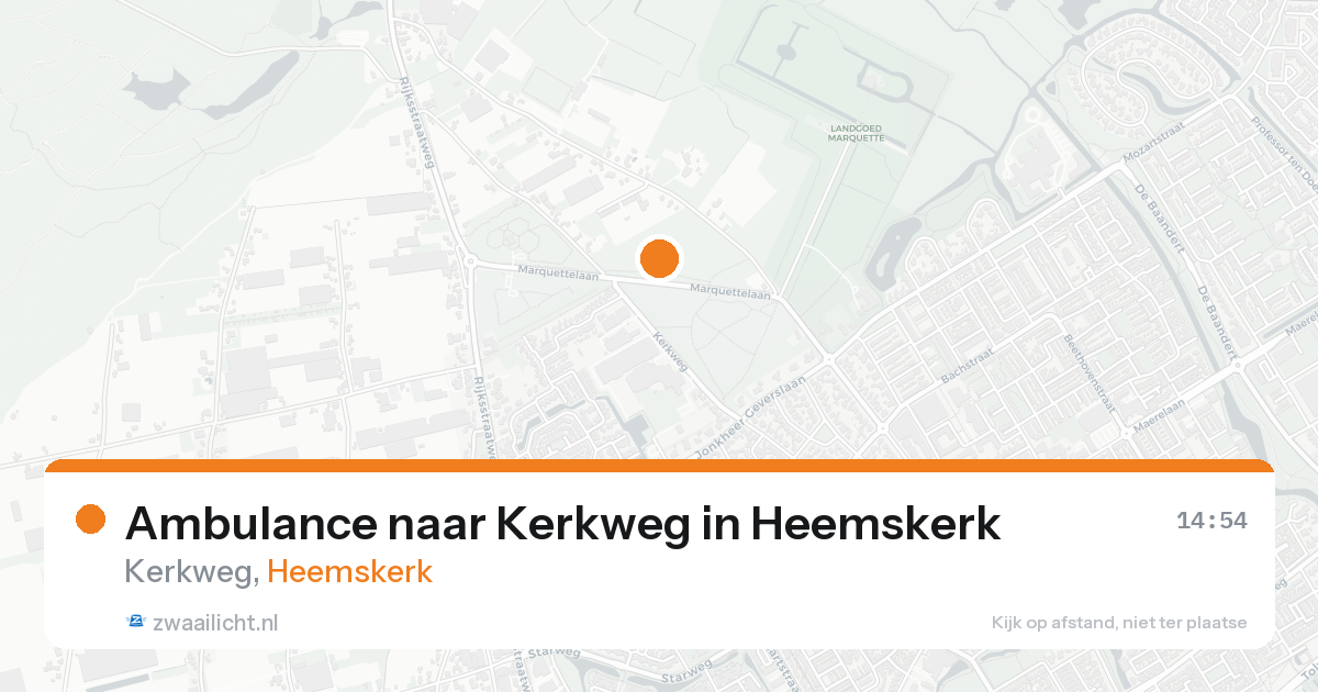 Ambulance naar Kerkweg in Heemskerk — 23 aug 2026