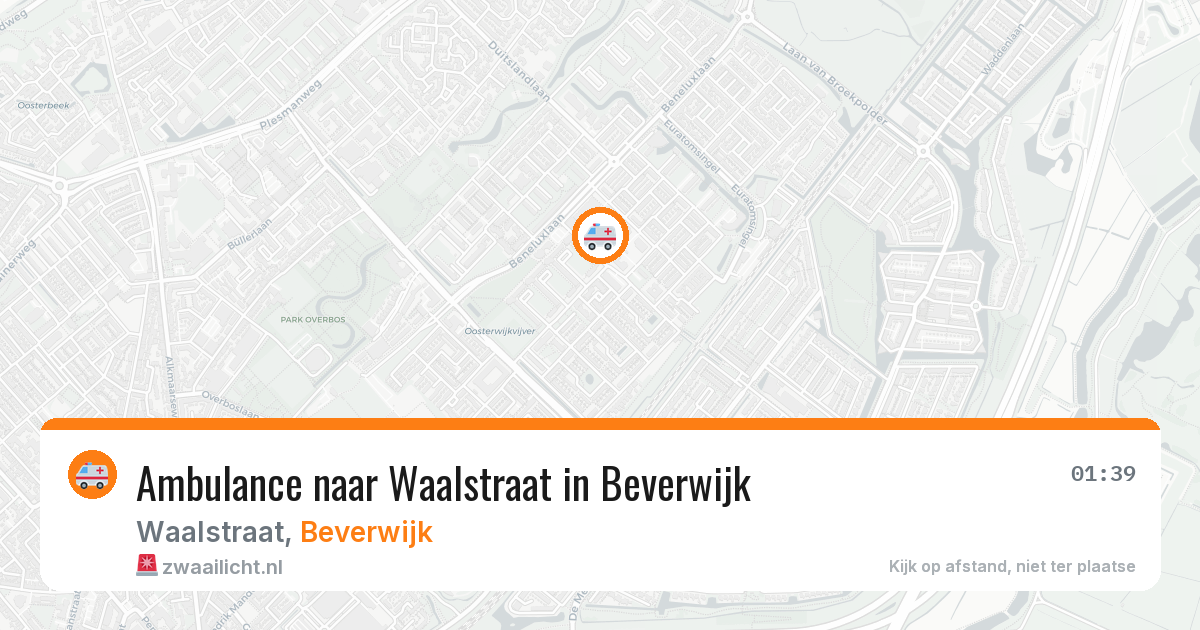 Ambulance naar Waalstraat in Beverwijk — 5 jun 2026