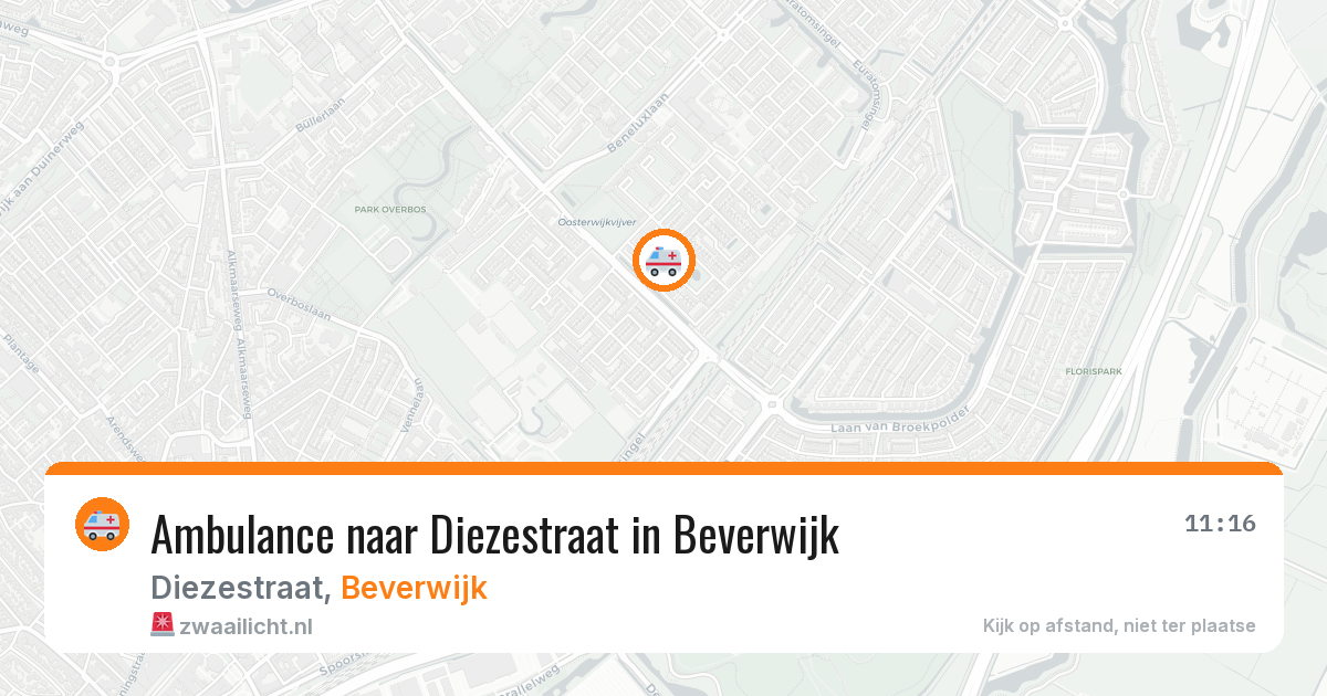 Ambulance naar Diezestraat in Beverwijk — 11 jun 2026