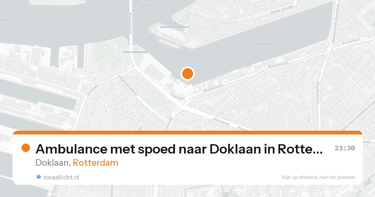 Ambulance met spoed naar Doklaan in Rotterdam — 7 feb 2026